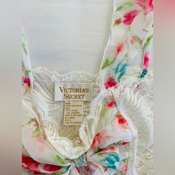 Vintage Rare Victoria Secret White Floral Fairy Slip Dress - Picture 4 of 6